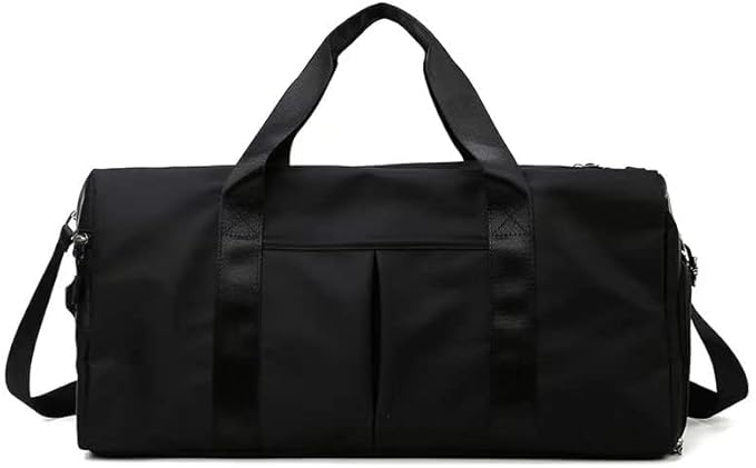 Men and Women's Travel Bag With Shoe Compartment Sports Tote Gym Bag Weekender Overnight Shoulder Bag Large