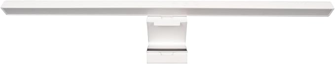 Zunate Monitor Light Bar, Stepless Dimmable Touch Control, 3 Color Modes, Asymmetric Light for Eye Protection, No Screen Glare, USB-C Powered, Fits Monitors & Laptops (White)