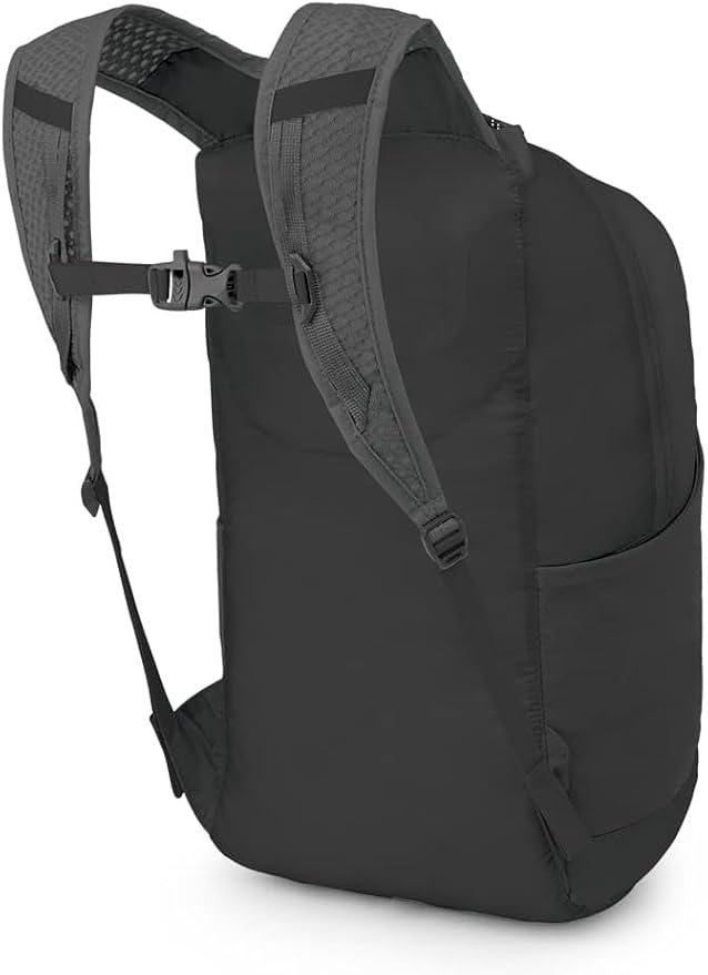 Osprey Ultralight Collapsible Stuff Pack - Lightweight, Packable Travel Backpack — Extra Bag For Travel and Every Day — 18 L Capacity Daypack to Expand Luggage, Black