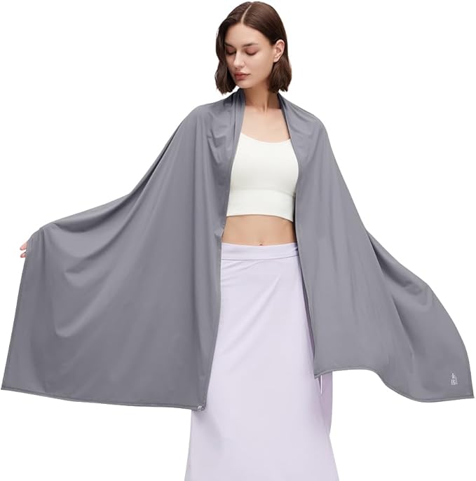 Sun Shawl UV Sun Protection UPF 50+ Beach Travel Scarf Wrap Summer Swimsuit Cover Up Cooling Blanket