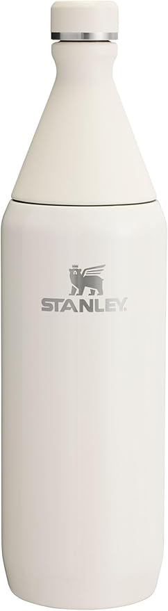 Stanley All Day Slim Bottle 34 oz | Twist On Lid with Leakproof Seal | Slim Design for Travel & Gym | Insulated Stainless Steel | BPA-Free | Cream