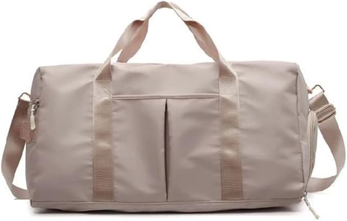 Men and Women's Travel Bag With Shoe Compartment Sports Tote Gym Bag Weekender Overnight Shoulder Bag