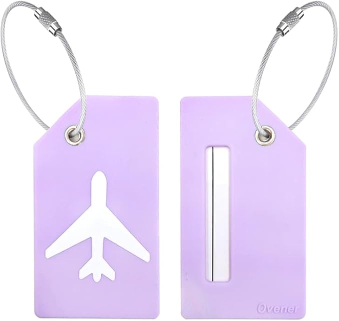 5Pack Silicone Luggage Tag with Name ID Card Perfect to Quickly Spot Luggage Suitcase by Ovener
