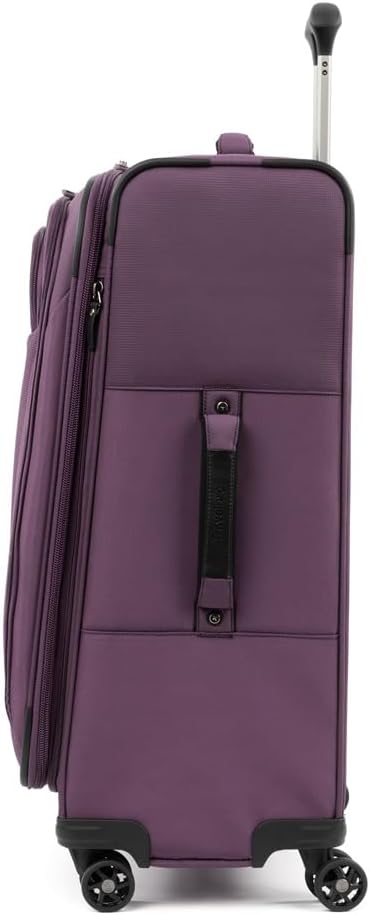 Travelpro Tourlite Softside 2-Piece Set, Expandable Luggage, 4 Spinner Wheels, Lightweight Suitcase, 21" Carry-On, 25" Checked Medium, Deep Purple