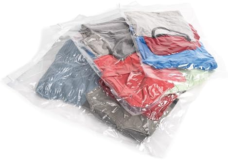 Samsonite Compression Packing Bags, Clear, 3-Piece Kit (Pouch/Carry-On/Large)