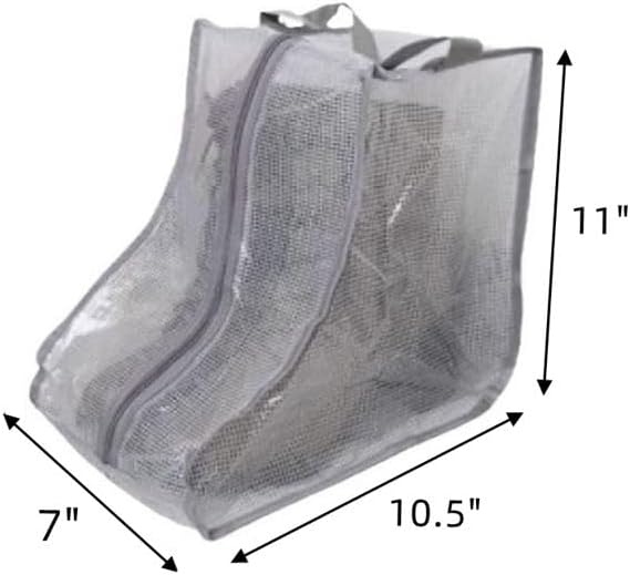 Hewnda Portable 2 Pack Boots Storage, Short Boots Storage/Protector Bag,Grey Portable waterproof storage bags are used for travel storage, under the bed, wardrobe, shoe cabinet and other home storage
