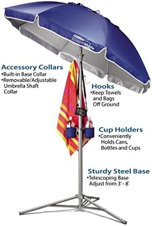 Wondershade Ultimate Portable Sun Shade Umbrella – Lightweight Adjustable Outdoor Patio & Beach Umbrella with Tripod Base (Green)