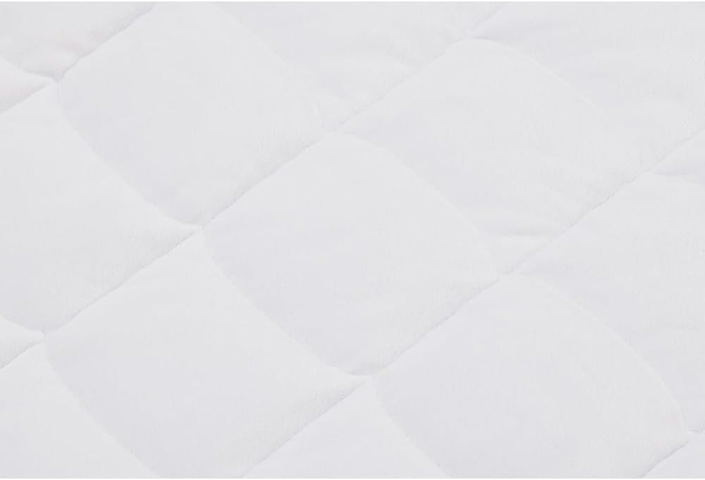TONGDADA Weighted Lap Blanket 7lbs for Adult,Perfect for Relaxation, Lounging, Napping, Sleeping & Travel,Luxury Minky Weighted Body Blanket,Weighted Throw Blanket-White Minky Dot, 29" x 24"