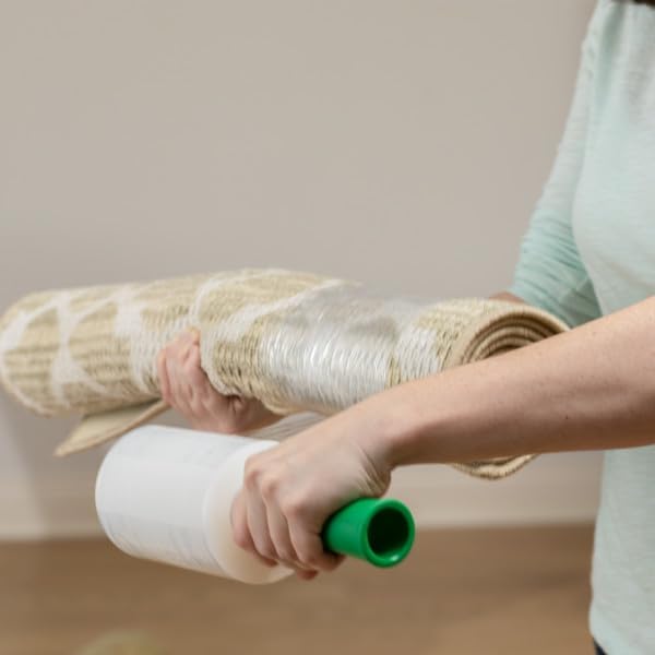 Duck Brand Stretch Wrap Roll, Clear, 5 inches by 1000 feet, 285849, Set of 2