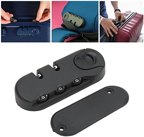 3-Digit Combination Luggage Lock, Zinc Alloy Travel Suitcase Security Lock, Password Lock for Toolbox