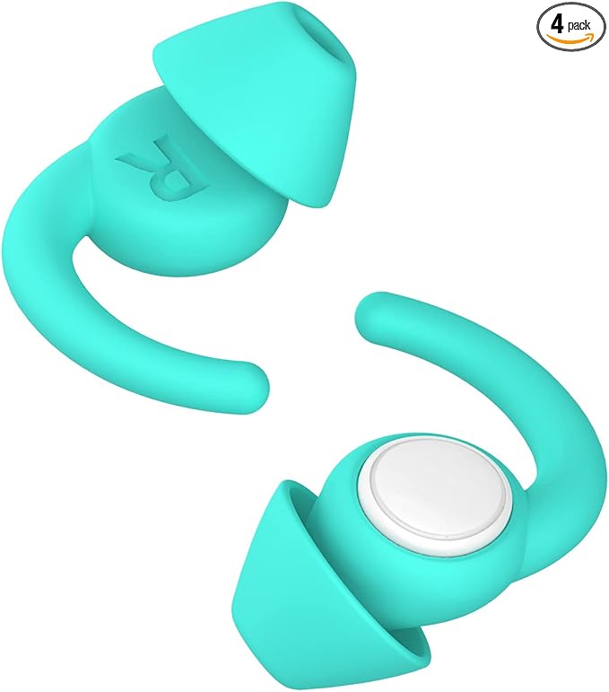 Afflatus Kids Ear Plugs for Sleeping and Small Ear Canls, Age 10-17, Comfort Earplugs for Small Ears, Sleep, Noise Reduction, Concerts, Reusable, Washable (Size S, Pairs*2)