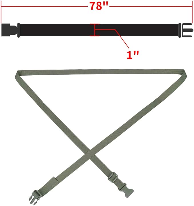MAGARROW 78" x 1" Strap Buckle Packing Straps Adjustable 1-Inch Belt