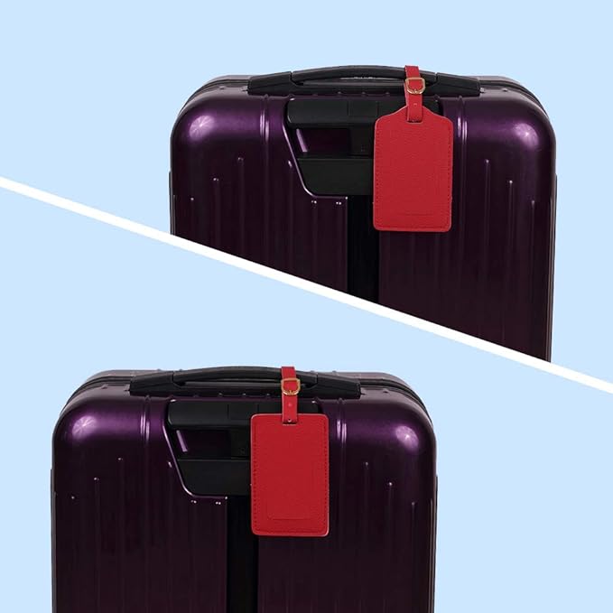 Luggage Tags,Personalized Business Card Holder Travel ID Sets with Privacy Cover for Travel Bag Tags- 4 Pack