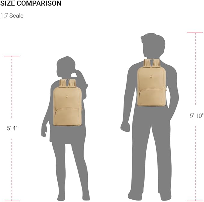 SwissGear Serenity Luxe Women's Laptop Backpack, Laptop Bag Fits Most 13-Inch Laptops, Taupe, 16 Inches