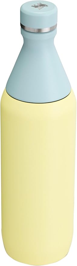 Stanley All Day Slim Bottle 20 oz | Twist On Lid with Leakproof Seal | Slim Design for Travel & Gym | Insulated Stainless Steel | BPA-Free | Pomelo