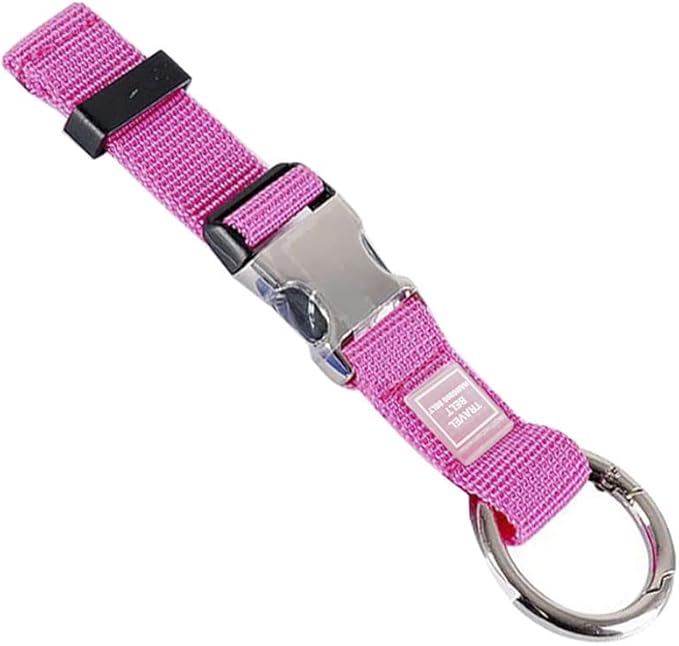 Add-A-Bag Luggage Strap Jacket Gripper, Luggage Straps Baggage Suitcase Belts Travel Accessories - Make Your Hands Free, Easy to Carry Your Extra Bags, Rose Red