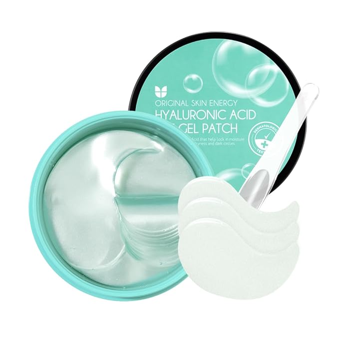 MIZON Triple Hyaluronic Acid Eye Gel Patches – Hydrogel Eye Masks with Seaweed Extract for Deep Hydration, Plumping & Soothing – 60 Pcs Under-Eye Treatment for Dryness & Fine Lines