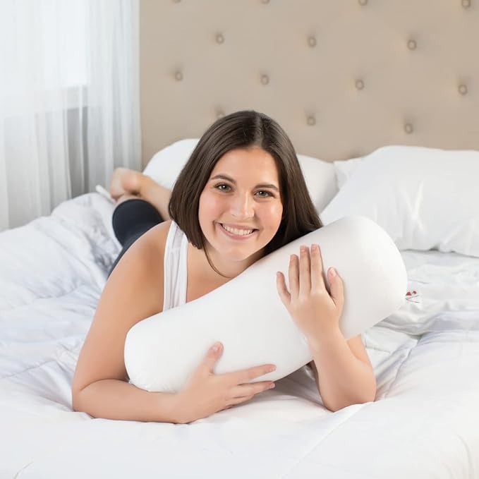 Core Products Jackson Roll Orthopedic Bolster Pillow - Neck, Back, Leg, Knee & Arm Support – Cervical & Lumbar Roll for Pain Relief, Spinal Alignment & Travel Comfort for Bed or Chair