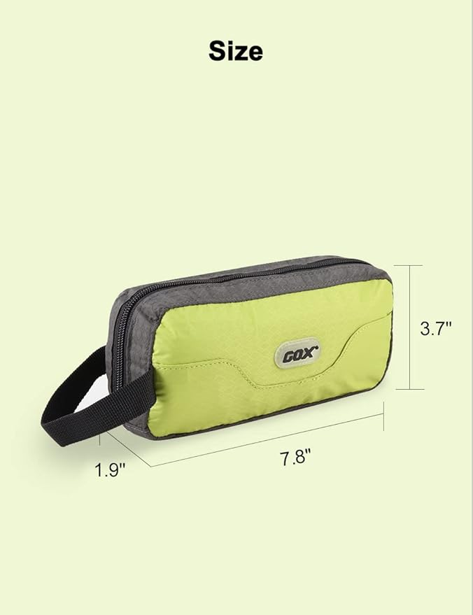 GOX Travel Toiletry Bag Dopp Kit Case for Men Multifunction Packing Organizer Pouch