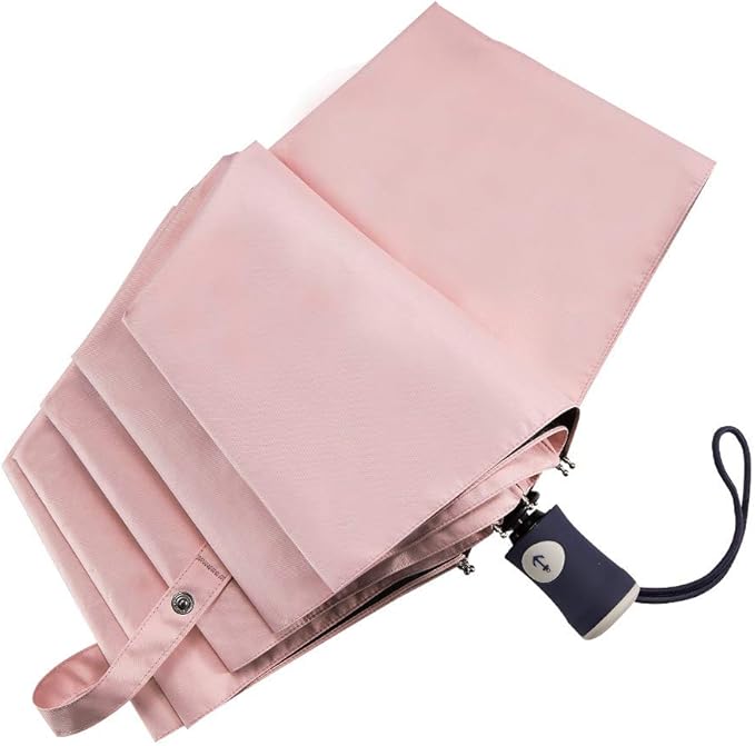 DBA FDJASGY Sun Umbrella Compact Folding Travel Umbrella Auto Open and Close for Windproof, Rainproof & 99.9% UV Protection Parasol with Black Anti-UV Coating