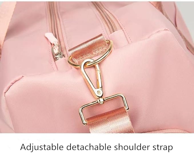 Men and Women's Travel Bag With Shoe Compartment Sports Tote Gym Bag Weekender Overnight Shoulder Bag