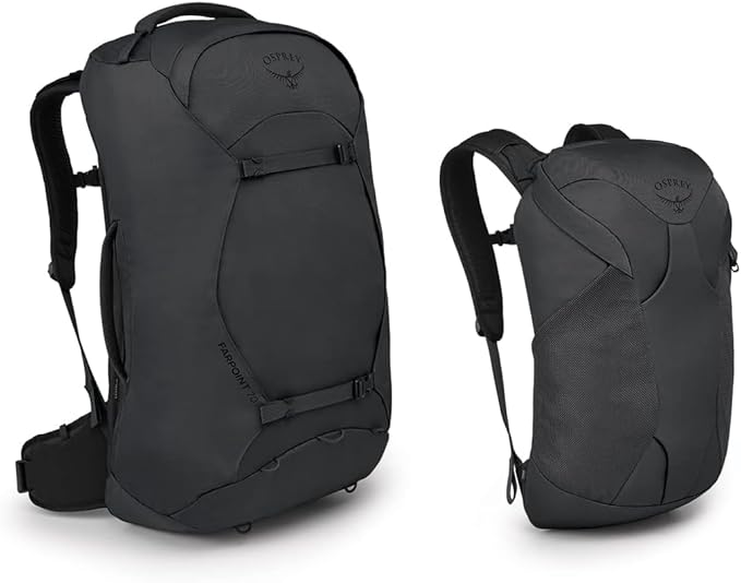 Osprey Farpoint 70L Men's Travel Backpack, Tunnel Vision Grey