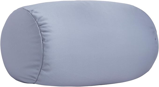 Squishy Neck Pillow, 7Inch x 12Inch Soft Travel Body Bed Pillow Bean Pillow for Kids Adult Chair Sleeping Car Seat, Fun Dormroom (Gray)