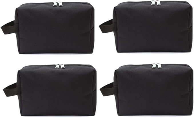 600D Portable Multi-purpose Zipper Waterproof Travel Organizer Cosmetic Bag Make up Case Storage Bag Pouch 4-pack