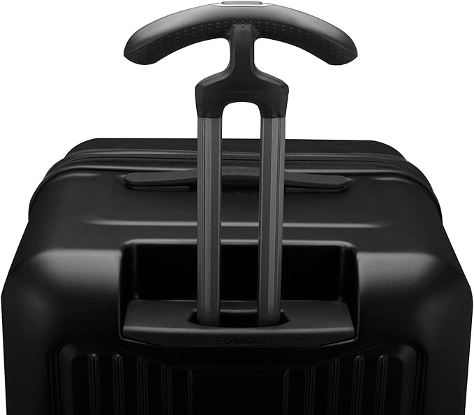 Traveler's Choice Ultimax II Polycarbonate Hardside Luggage with Spinner Wheels, Matte Black, 28-Inch Medium Trunk