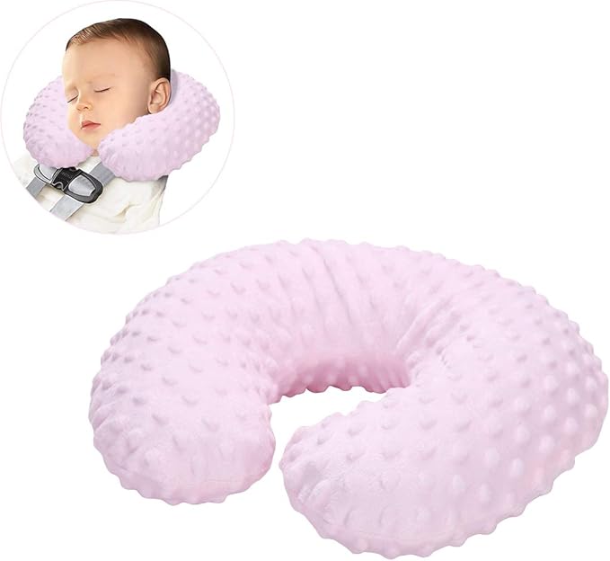 PENINSULA LOVE Kids Inflatable Travel Pillow Adjustable U Shaped Neck Support Pillow with Washable Cover Soft Memory Foam Head Support Travel Accessories for Airplane, Car, Train, Bus