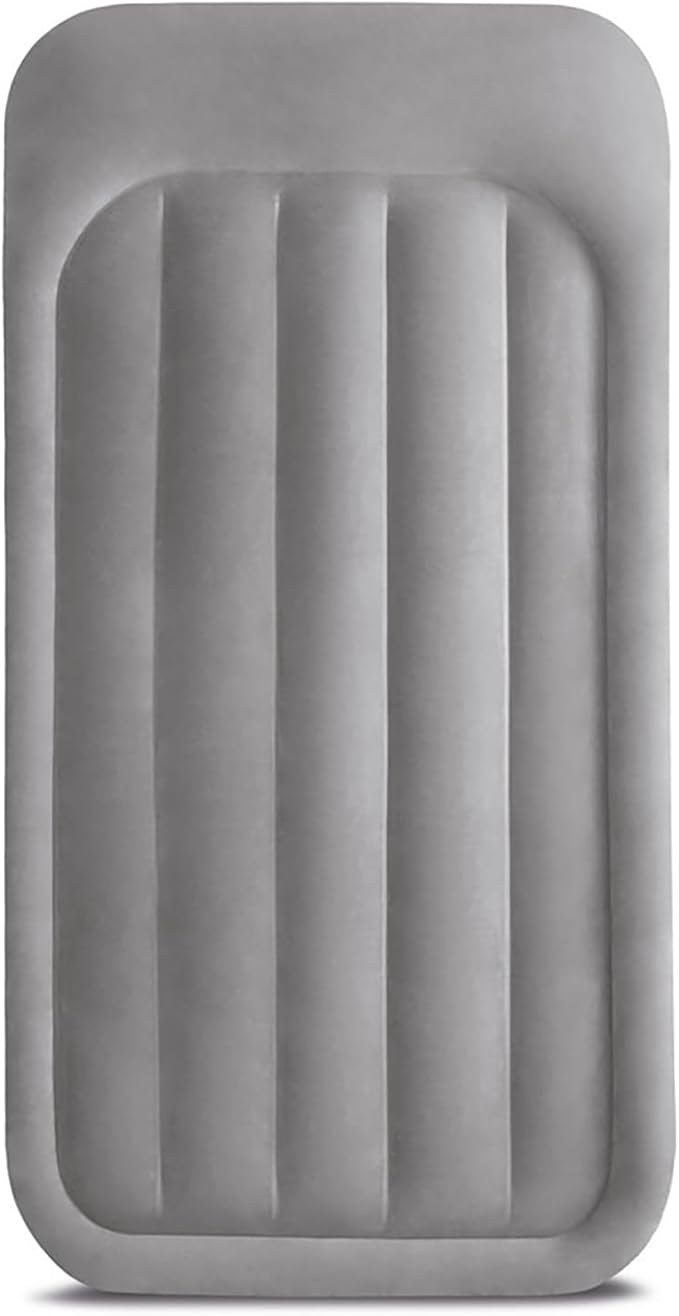 Intex 64131ED Dura-Beam Plus Deluxe Pillow: Fiber-Tech – Twin Size – Built-in Electric Pump-– 16.5in Bed Height-– 300lb Weight Capacity,(Pack of 3)