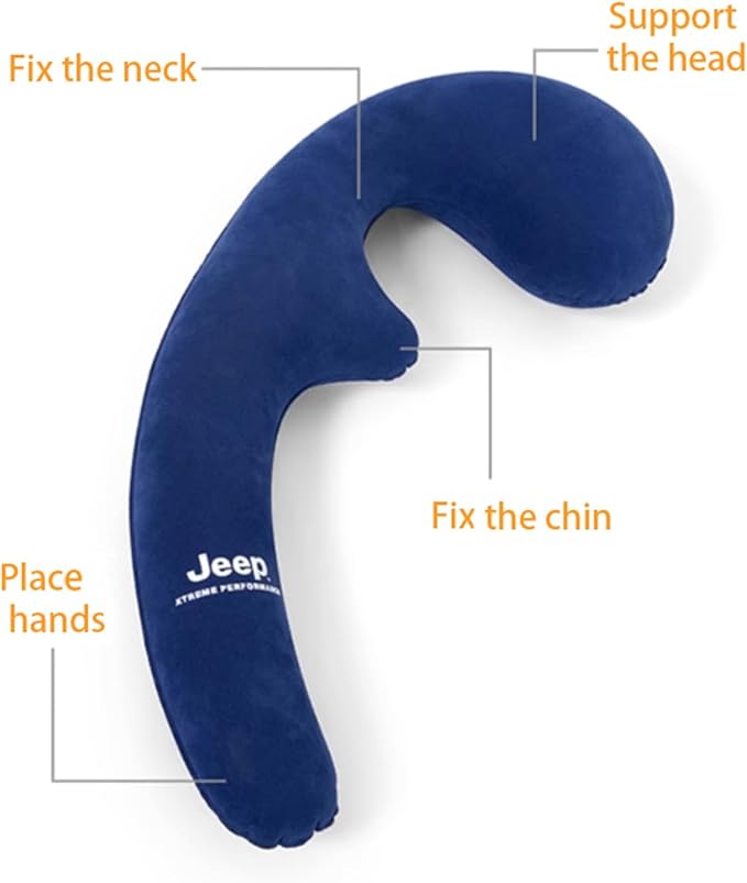 Inflatable Neck Pillow for Traveling on Plane, Inflatable Travel Pillows for Airplanes, Kids Body Pillow, Kids Neck Pillows for Travel, Airplane Pillow for Long Flights