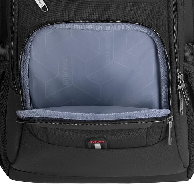 DUSLANG 17 Inch Laptop Backpack for Travel Water Resistant College Backpack for Men Women Laptop Bag with USB Charging Port Tablet Sleeve Bag, Black