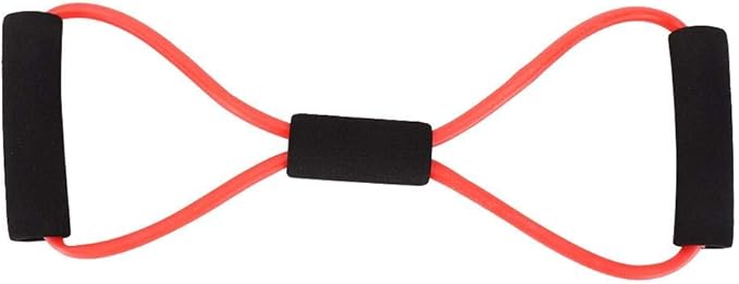 ZJchao 8 Shaped Resistance Bands, Elastic Fitness Pulling Rope Chest Expander Yoga Rubber Tension Band for Abdomen Waist Arm Leg Stretching Fitness Training