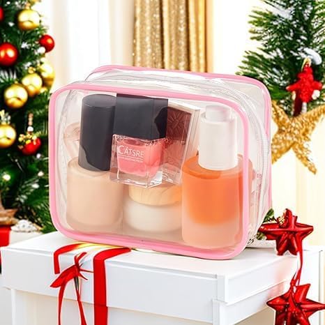 2 Packing Cubes 1 Quart Size Travel Bag TSA Approved Toiletry Bag Clear Small Purse Pouch International Long Flight Must Haves for Toiletries Makeup Liquids Airplane Europe Vacation Essentials