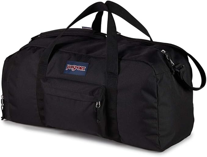 JanSport Weekender Medium Duffel - Travel or Gym Bag, Durable Weekender with Front Utility Pocket & Side Grab Handles - Cargo Green