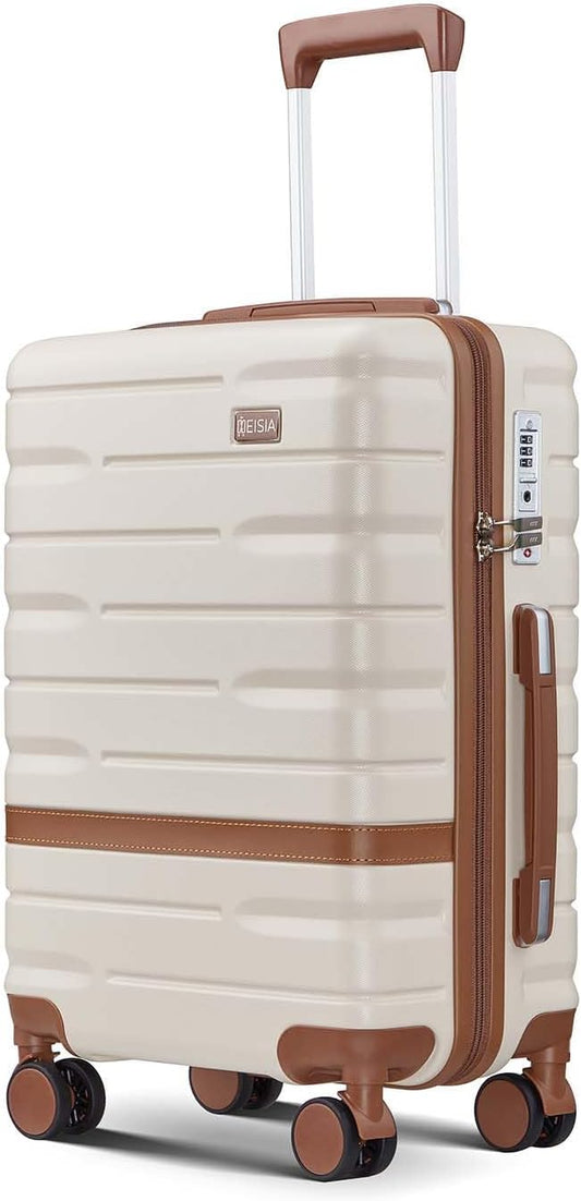 Carry On Luggage Sets,20 Inch Carry-on Expandable Suitcase with Spinner Wheels,PC+ABS Lightweight Hardshell with TSA lock,Airline Approved