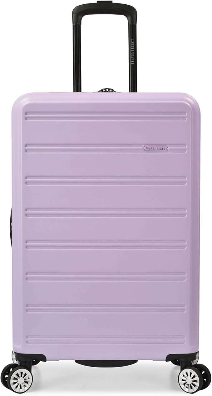 Travel Select Snowcreek Hardside Expandable Spinner Luggage Set w/USB Port, Lavender, 3-Piece