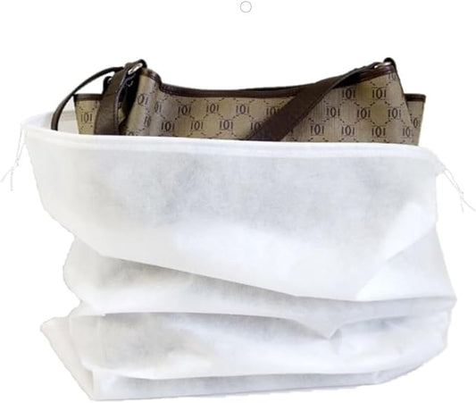 30 eco-friendly travel shoe bag storage bags, non-woven breathable dust-proof bag with rope, suitable for storing shoes and bags, isolate dust and keep shoes and bags clean and tidy. (19.6inX23.62in)