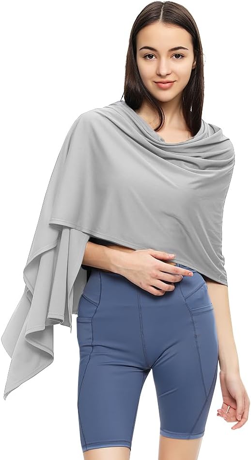 Sun Shawl UV Sun Protection UPF 50+ Beach Travel Scarf Wrap Summer Swimsuit Cover Up Cooling Blanket