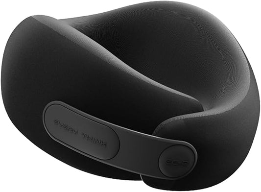 360° Ergonomic Travel Pillow – Self-Storing Memory Foam Neck Pillow for Airplane, Car, and Home – Adjustable, Breathable, Ultra-Compact for Long Flights