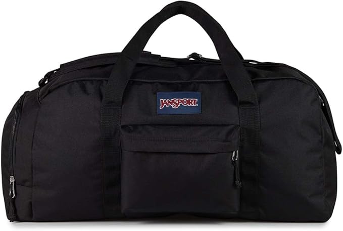 JanSport Weekender Medium Duffel - Travel or Gym Bag, Durable Weekender with Front Utility Pocket & Side Grab Handles - Cargo Green