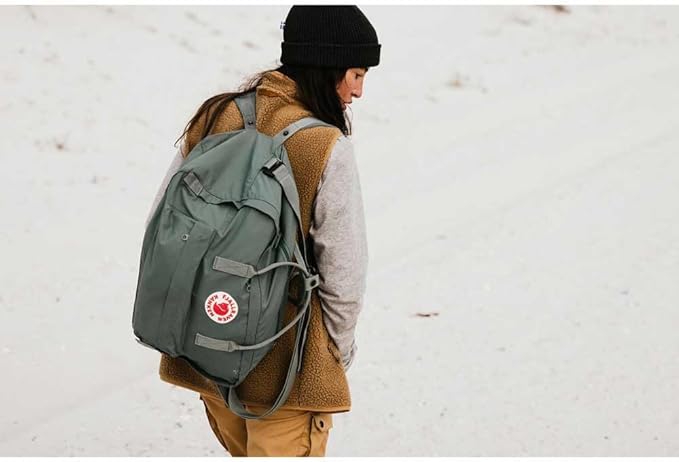 Fjallraven Kanken Weekender Bag, Large Travel Tote and Duffel for Overnight and Everyday Carry, Frost Green