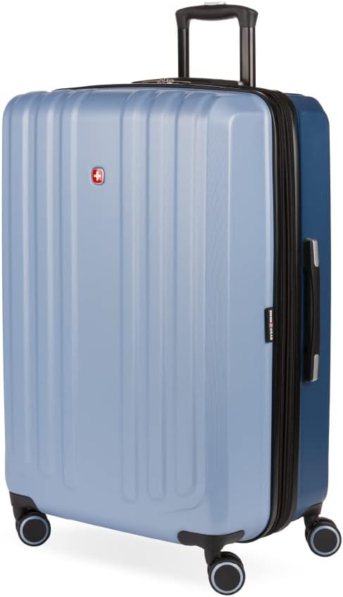 SwissGear Duet Expandable Luggage, Hard Shell Large Luggage with Spinner Wheels
