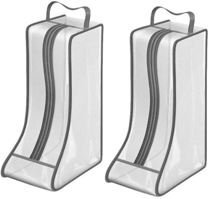 Portable 2 Pack Boots Storage, Tall Boots Storage/Protector Bag,Grey Portable waterproof storage bags are used for travel storage, under the bed, wardrobe, shoe cabinet and other home storage