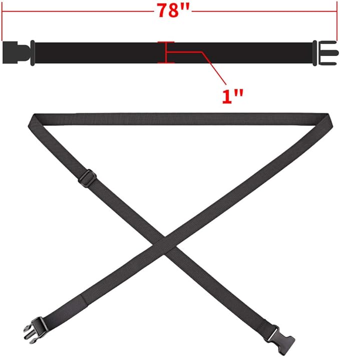 MAGARROW 78" x 1" Strap Buckle Packing Straps Adjustable 1-Inch Belt