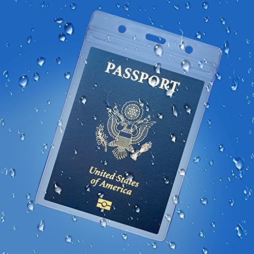 25PCS 4x6Inch Extra Large ID Badge Holders PVC Passport Holder Fill for Passports,Cash, Credit Card, Plane Ticket, Receipts.by CypesCrafts