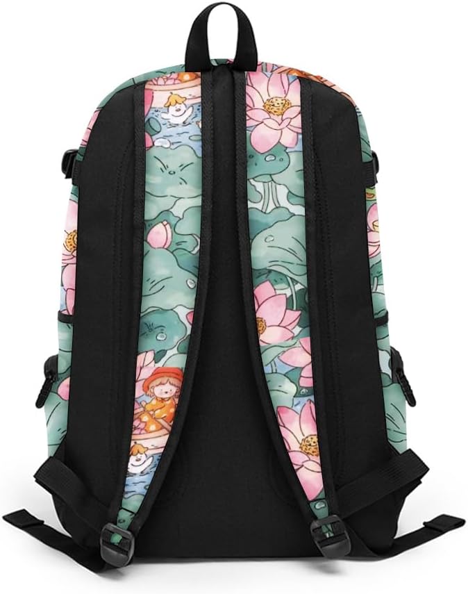 rickyh style School Backpack Travel Bag for Men & Women Lightweight College Back Pack with Laptop Compartmen