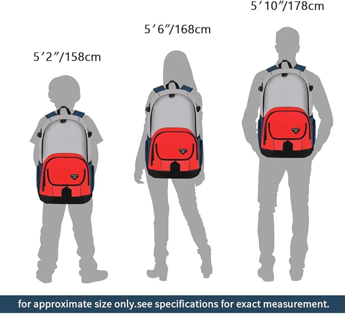 rickyh style School Backpack Travel Bag for Men & Women Lightweight College Back Pack with Laptop Compartmen