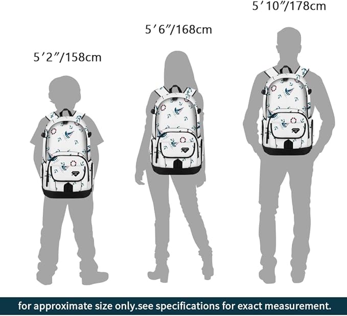 rickyh style School Backpack Travel Bag for Men & Women Lightweight College Back Pack with Laptop Compartmen